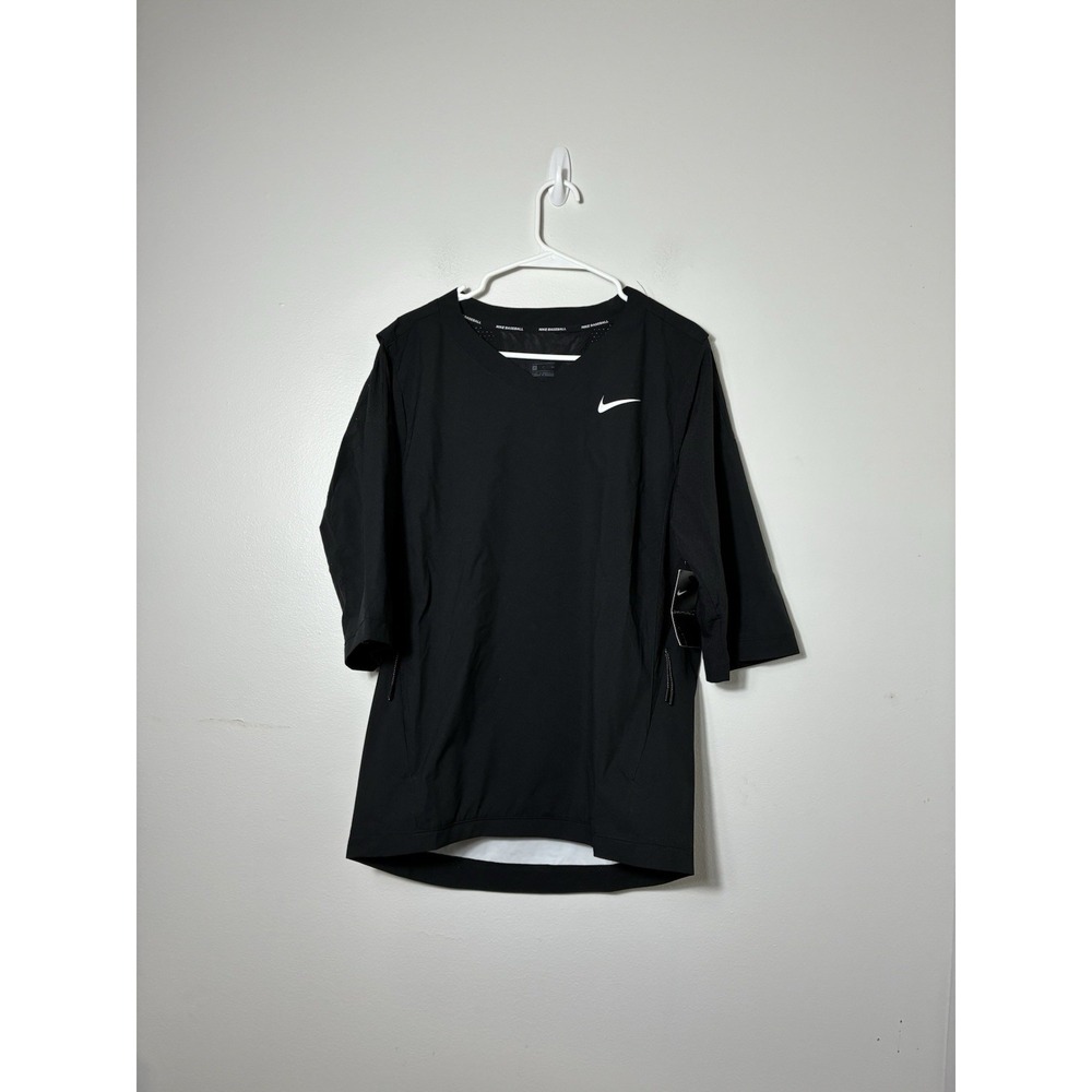 NEW!!! Nike Baseball Mens Short Sleeve Top Sz Small Black Lightweight Athletic